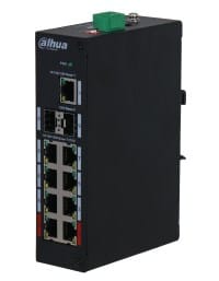 Dahua Technology PFS3211-8GT-120-V2 tinklo komutatorius Ne-valdomas Gigabit Ethernet (10/100/1000) Maitinimas per Eternetą (PoE) Stalinis / tvirtinamas prie sienos Juoda