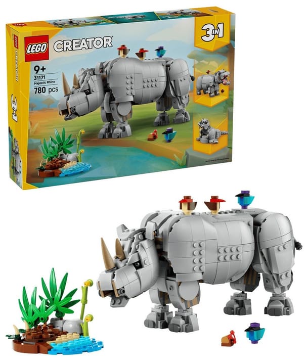 LEGO CREATOR 3 IŠ 1 31171 Laukiniai gyvūnai: Didžiuojasi raganosis su paukščiais