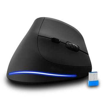 MEDIA-TECH VERTIC RF MT1123 Belaidė vertikali pelė RF 2400 DPI Juoda