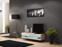 Cama VIGO NEW13SO/BI svetainės sekcija Spinta daiktams ir garso / vaizdo technikai laikyti 2