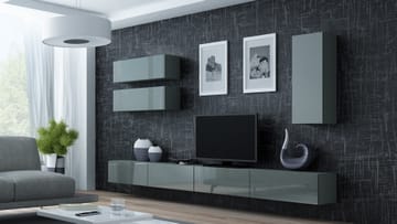 Cama VIGO 13 SZ/SZ svetainės sekcija Spinta daiktams ir garso / vaizdo technikai laikyti