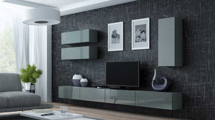 Cama VIGO 13 SZ/SZ svetainės sekcija Spinta daiktams ir garso / vaizdo technikai laikyti