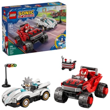 LEGO SONIC THE HEDGEHOG 77118 Silverio automobilis prieš Knuckleso monstras sunkvežimis