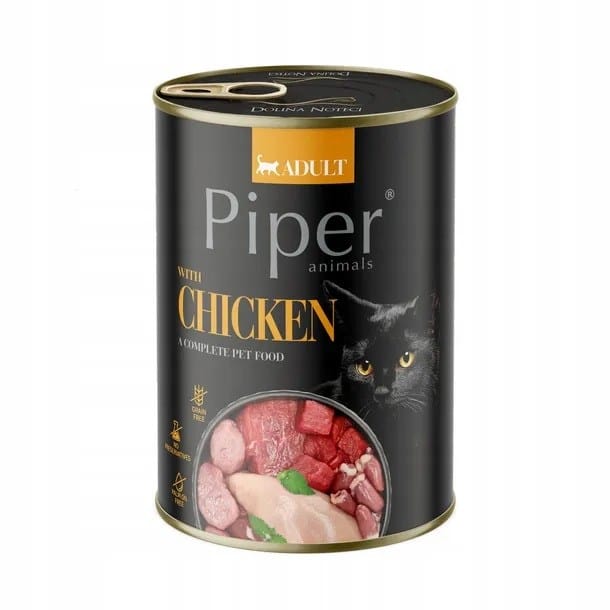 PIPER Animals with chicken - šlapias kačių maistas - 400g