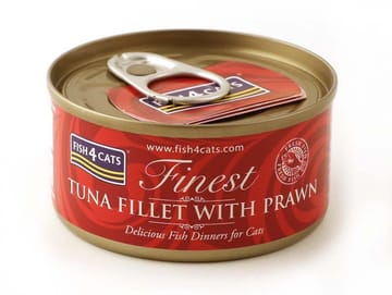 FISH4CATS Tuna fillet with prawn - šlapias kačių maistas - 70g