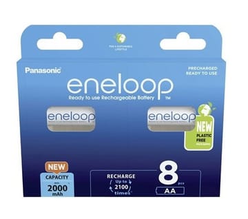 Įkraunamos baterijos PANASONIC ENELOOP AA 2000 mAh 8 vnt. (BK-3MCDE/8HH)
