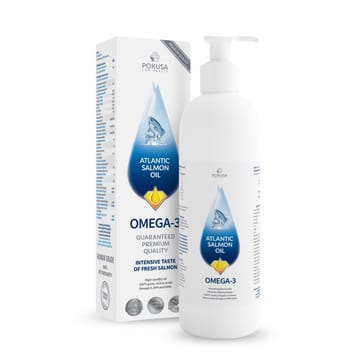 POKUSA RawDietLine Atlantic Salmon Oil - papildai šunims ir katėms - 100ml