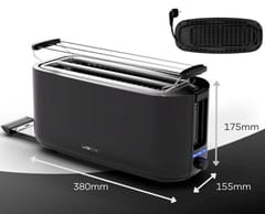 Clatronic TA 3802 4 griežinėliai 1400 W Juoda 5
