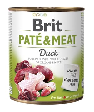 BRIT Paté & Meat su antiena - šlapias šunų maistas - 800g