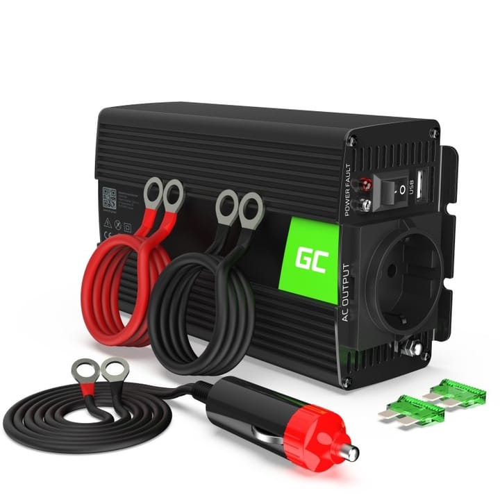 Green Cell INV04DE maitinimo adapteris / inverteris Universalus 500 W Juoda