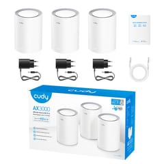 Cudy AX3000 Wi-Fi 6 Mesh 2.5G Solution Dviguba juosta (2,4 GHz / 5 GHz) Wi-Fi 6 (802.11ax) Balta Vidinis 3