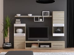 Cama NICK SON svetainės sekcija Spinta daiktams ir garso / vaizdo technikai laikyti 2