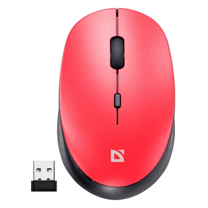 DEFENDER MOUSE AURIS MB-027 RF SILENT RED 52026