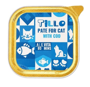 TILLO Pate Cod - šlapias kačių maistas - 100g