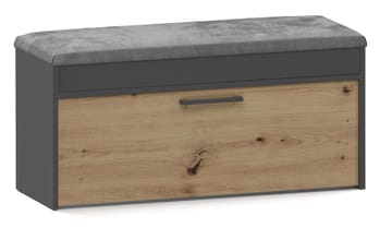 Topeshop PARMA SZAFKA ANT/ART batų dėžė Uždaras Antracitas, Ąžuolas