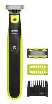 Philips Norelco OneBlade QP2824/20 skustuvas vyrams Apkarpymo mašinėlė Pilka, Gelsvai žalsva spalva