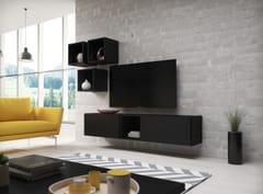 Cama ROCO8 CZ/CZ/CZ svetainės sekcija Spinta daiktams ir garso / vaizdo technikai laikyti 1