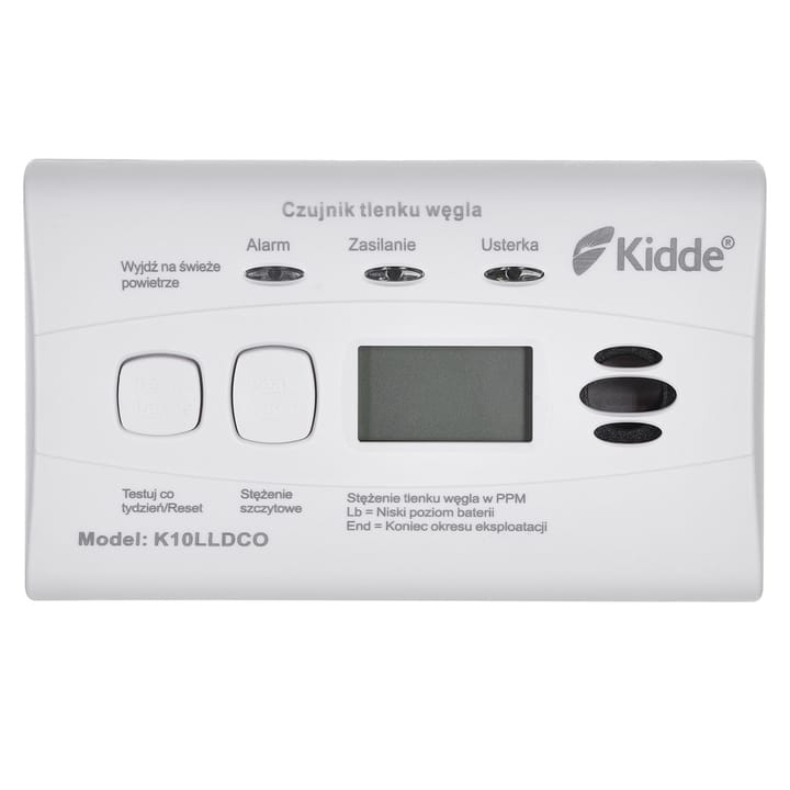 LCD anglies monoksido ir anglies monoksido detektorius K10LLDCO Kidde