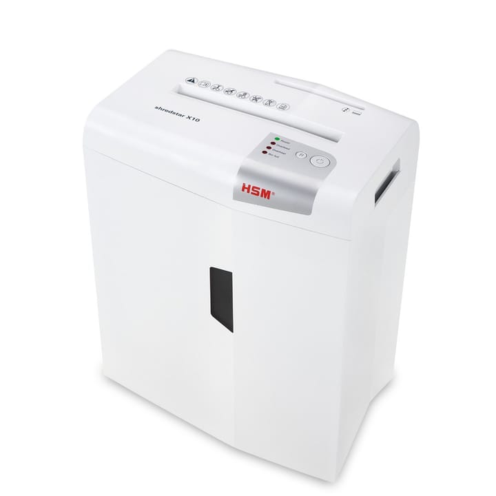 HSM shredstar X10 dokumentų smulkintuvas, 4,5 x 30 mm + atskiras CD pjaustymo mechanizmas