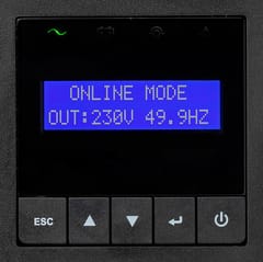 Eaton 9E1000IR nepertraukiamo maitinimo resursai (UPS) Dviguba konversija (prisijungus) 1 kVA 900 W 4 AC išvestis(ys / čių) 8