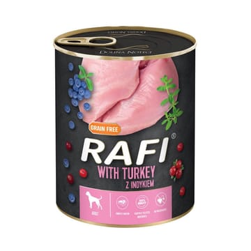 DOLINA NOTECI Rafi with turkey - drėgnas ėdalas šunims - 800g