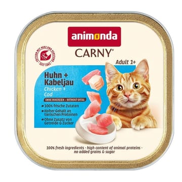 ANIMONDA Carny Adult Chicken and cod - šlapias kačių maistas - 85g