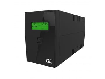 Green Cell UPS01LCD nepertraukiamo maitinimo resursai (UPS) „Line-Interactive“ 0,6 kVA 360 W 2 AC išvestis(ys / čių)