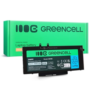 GREEN CELL AKUMULIATORIUS DE166 DELL 4000 MAH 15,2 V