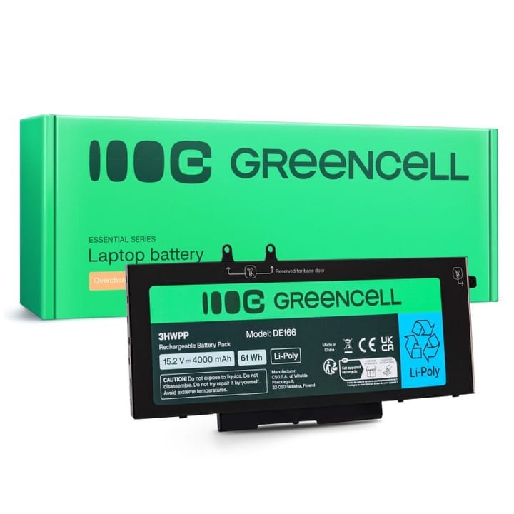GREEN CELL AKUMULIATORIUS DE166 DELL 4000 MAH 15,2 V