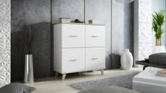 Cama LOTTA SET 1 svetainės sekcija Spinta daiktams ir garso / vaizdo technikai laikyti 3