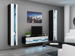 Cama VIGO NEW12CZ/BI svetainės sekcija Spinta daiktams ir garso / vaizdo technikai laikyti 1