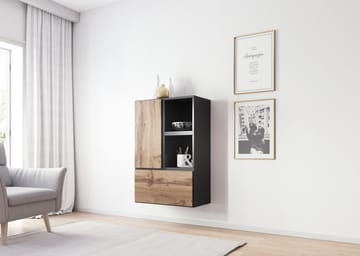 Cama ROCO17 ANTR/WO svetainės sekcija Spinta daiktams ir garso / vaizdo technikai laikyti