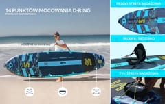 Deska SUP SKATINGER Asiaticus 350x89x15 cm Yoga 4