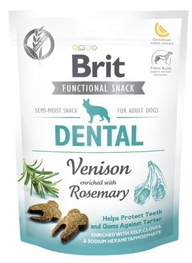 BRIT Functional Snack Dental Venison - skanėstas šunims - 150g