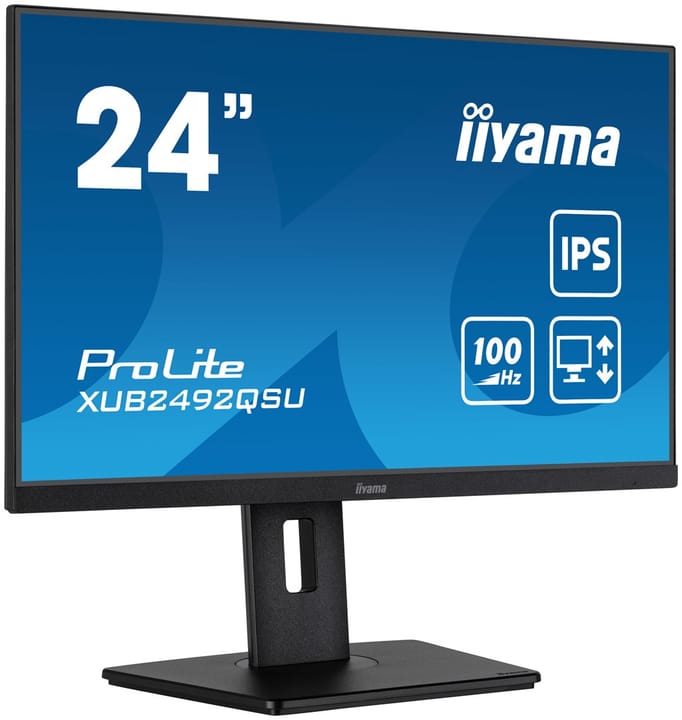 iiyama ProLite XUB2492QSU-B1 kompiuterio monitorius 60,5 cm (23.8") 2560 x 1440 pikseliai Quad HD LED Juoda