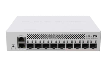 Mikrotik CRS310-1G-5S-4S+IN tinklo komutatorius Valdomas L3 Maitinimas per Eternetą (PoE) 1U