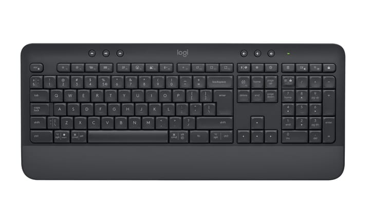 Logitech 920-010945 klaviatūra Biuras „Bluetooth“ QWERTY JAV tarptautinė versija Grafitas