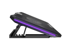 Nešiojamojo kompiuterio aušinimo padėklas FURY GUNBAI G3 14.1–17.3" su 2 ventiliatoriais, RGB apšvietimas, 2× USB 6