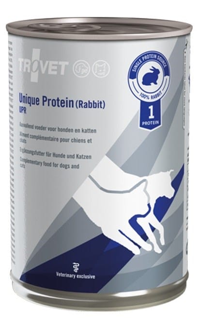 TROVET Unique Protein UPR with rabbit - Šlapias maistas šunims ir katėms - 400 g