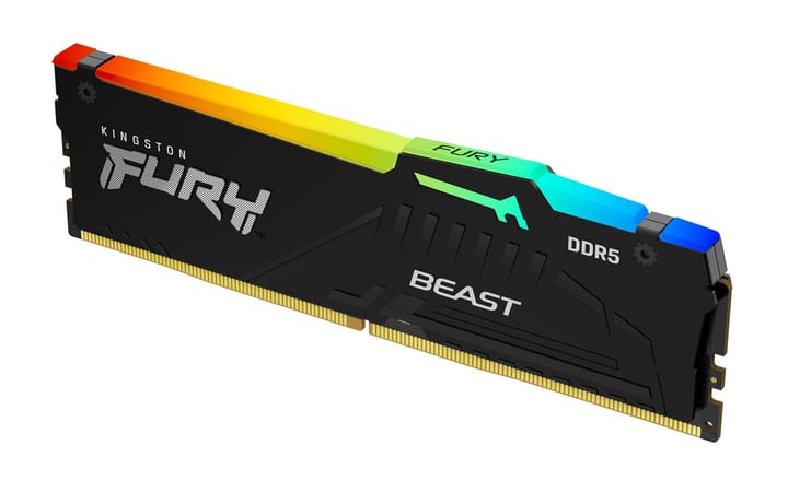 Kingston Technology FURY Beast RGB atminties modulis 32 GB 1 x 32 GB DDR5 5600 MT/s 288-pin DIMM