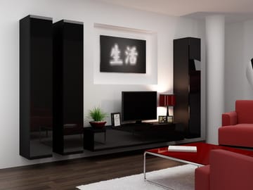 Cama VIGO 1 CZ/CZ svetainės sekcija Spinta daiktams ir garso / vaizdo technikai laikyti