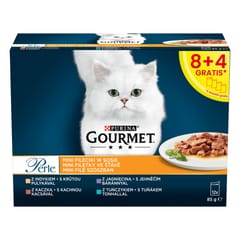PURINA Gourmet Perle Duck, turkey, lamb, tuna - drėgno kačių ėdalo - 12x85 g 1