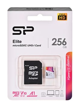 Silicon Power Elite 256 GB MicroSDXC UHS-I Klasės 10