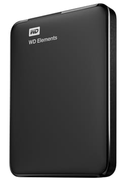 Western Digital Elements Portable išorinis kietasis diskas 1 TB 2.5" Micro-USB B 3.2 Gen 1 (3.1 Gen 1) Juoda