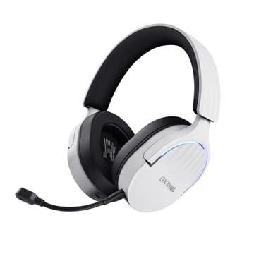Trust GXT 491W FAYZO Laisvų rankų įranga Vielinis ir Bevielis Su lankeliu Žaidimams C tipo USB Bluetooth Juoda, Balta