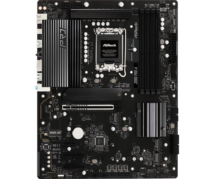 ASRock Z890 Pro-A Intel Z890 LGA 1851 (Socket V1) ATX pagrindinė plokštė