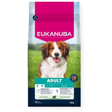 EUKANUBA Adult Small/Medium Rich in lamb & rice - sausas maistas šunims - 12kg