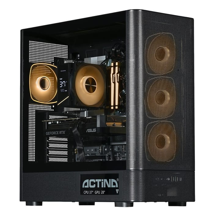 Actina 5901443441939 PC Intel Core Ultra 5 250K Plus 32 GB DDR5-SDRAM 1 TB SSD NVIDIA GeForce RTX 5070 „Midi Tower“ Juoda