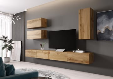 Cama VIGO 13 WO/WO svetainės sekcija Spinta daiktams ir garso / vaizdo technikai laikyti
