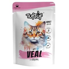TUF TUF with veal - šlapias kačių maistas - 100g